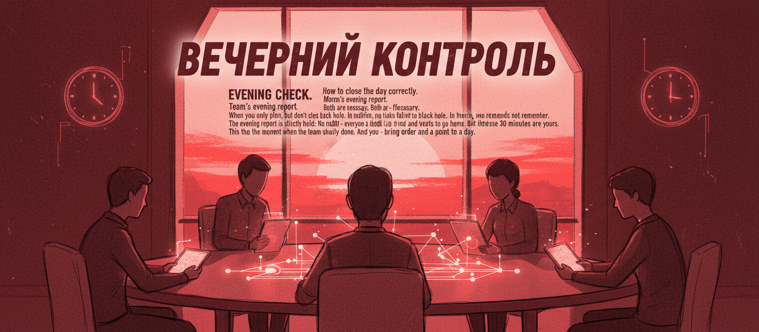 Вечерний отчёт команды