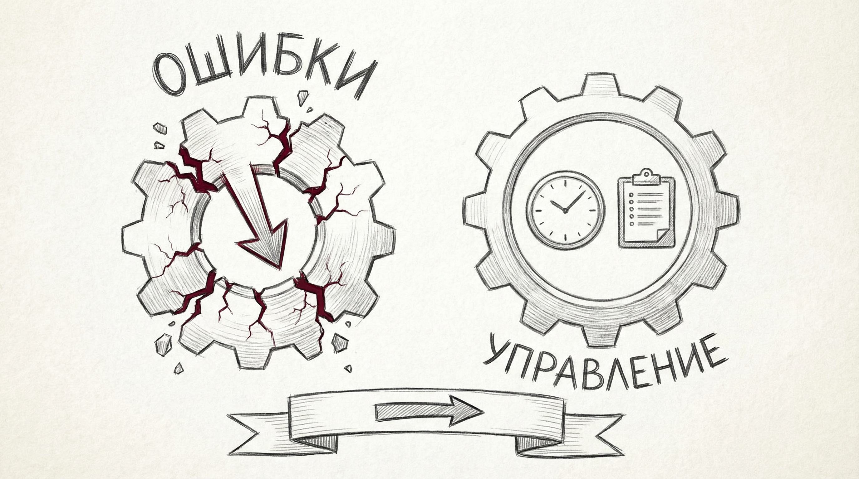 Разбор ошибок в управлении