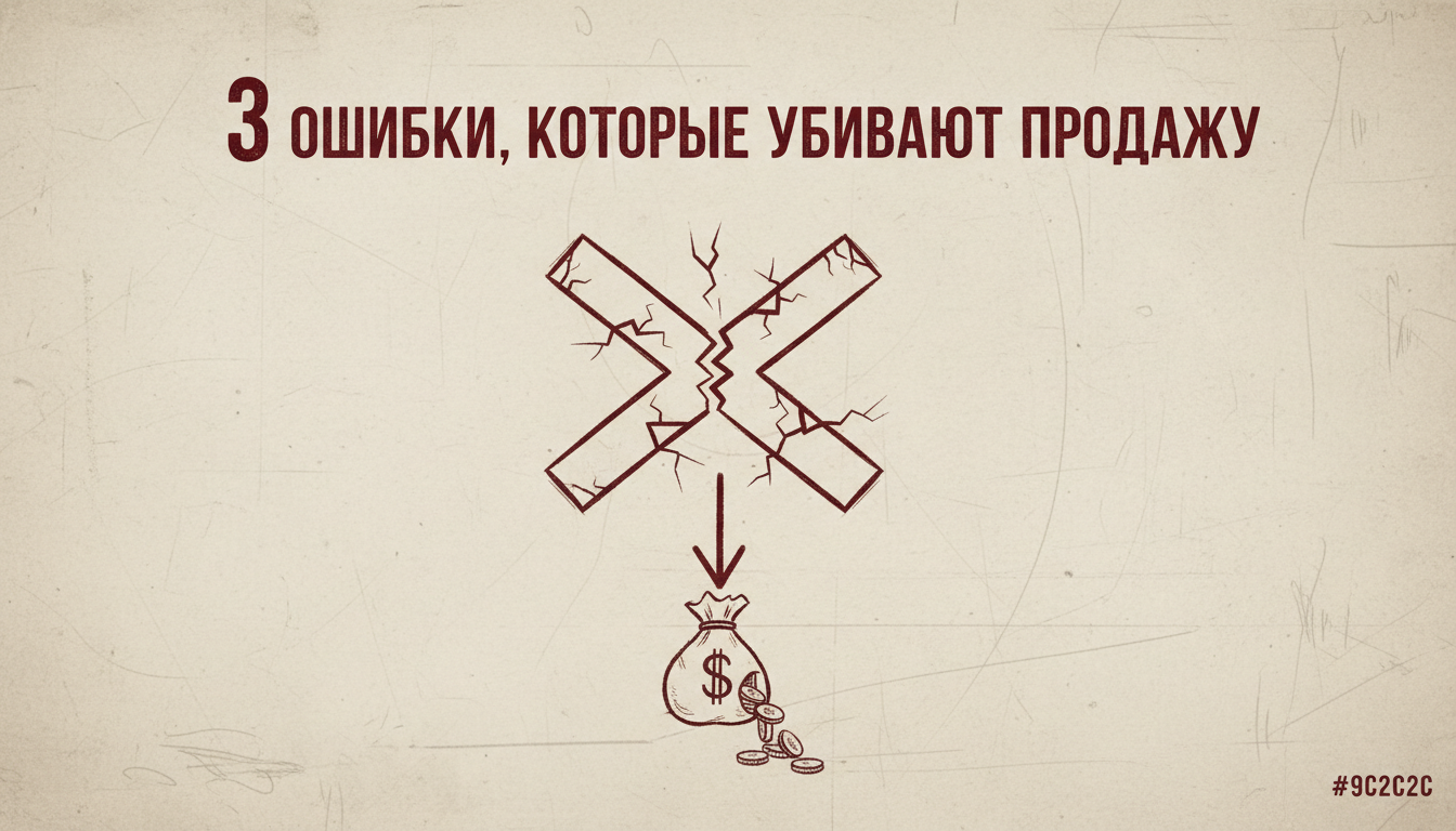 Типичные ошибки в продажах