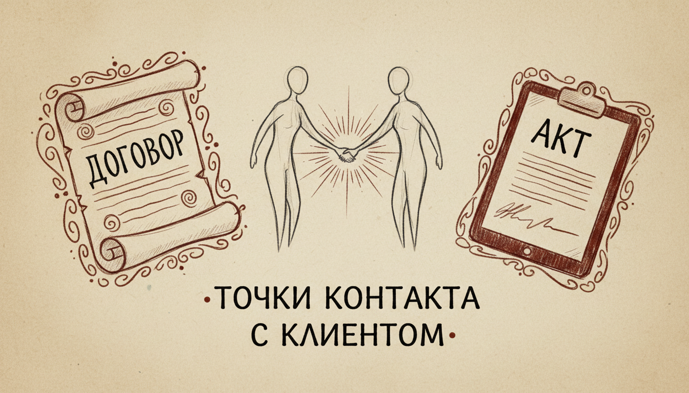 Договор и акт - точки контакта с клиентом